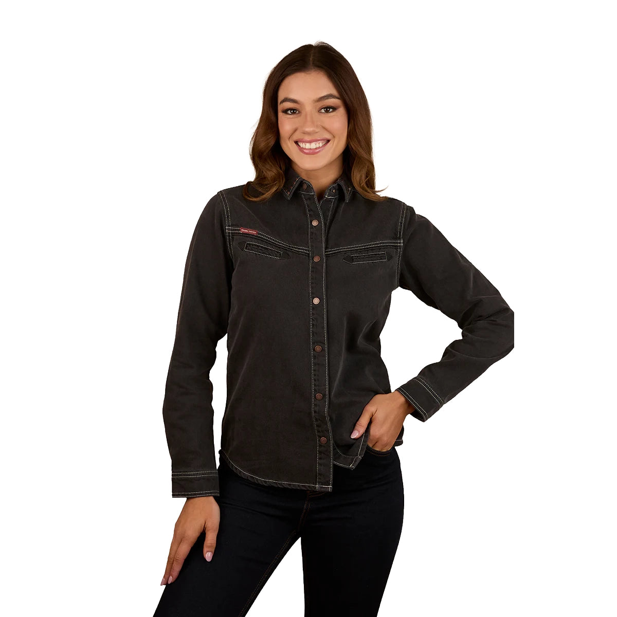 Ringers Western Womens Sarina L/S Shirt (225063RW) Washed Black