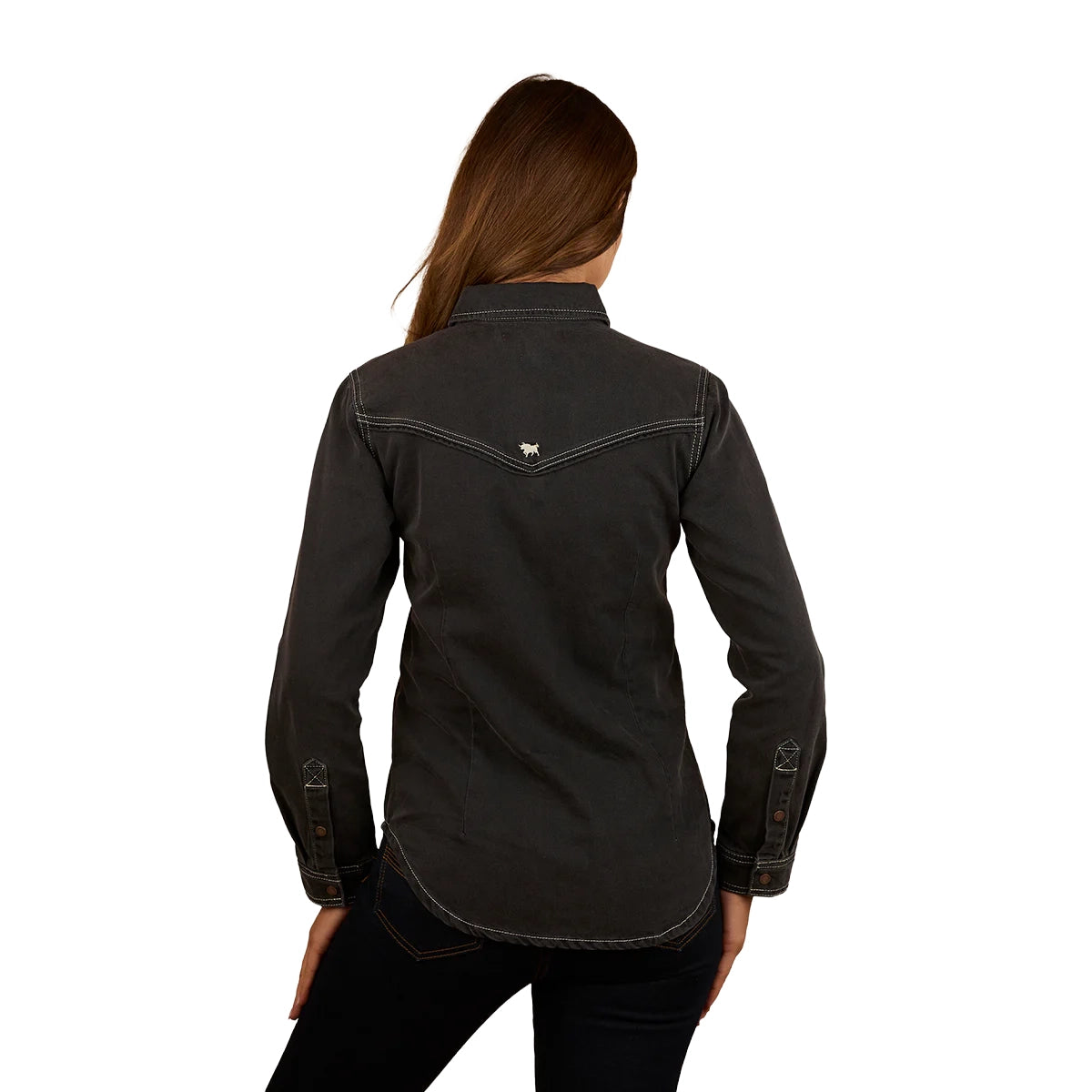 Ringers Western Womens Sarina L/S Shirt (225063RW) Washed Black