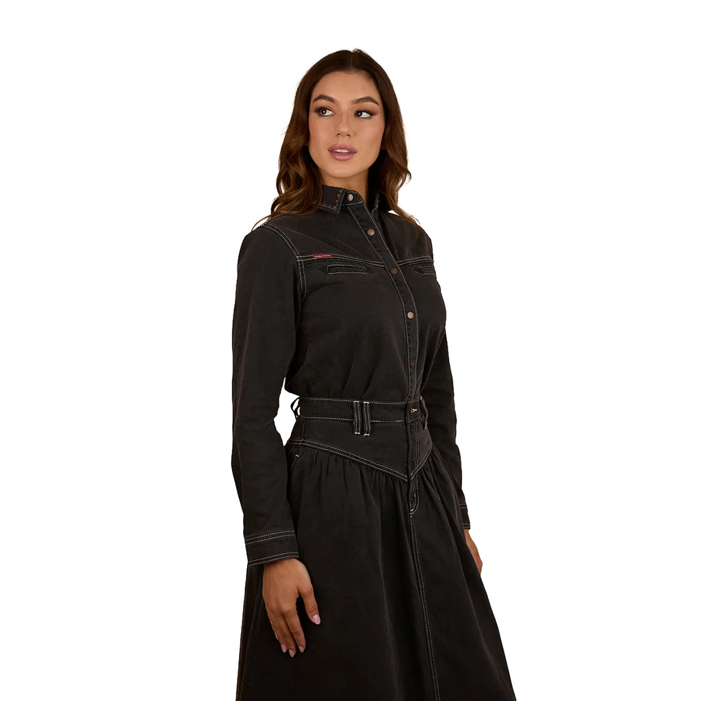 Ringers Western Womens Sarina L/S Shirt (225063RW) Washed Black