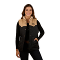 Ringers Western Womens Selwyn Puffer Vest (224061RW) Dark Sand/Black