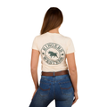 Ringers Western Womens Signature Bull Classic Fit S/S Tee (220016RW) Off White/Pine