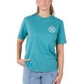 Ringers Western Womens Signature Bull Loose S/S Tee  (220018RW)  Teal/White