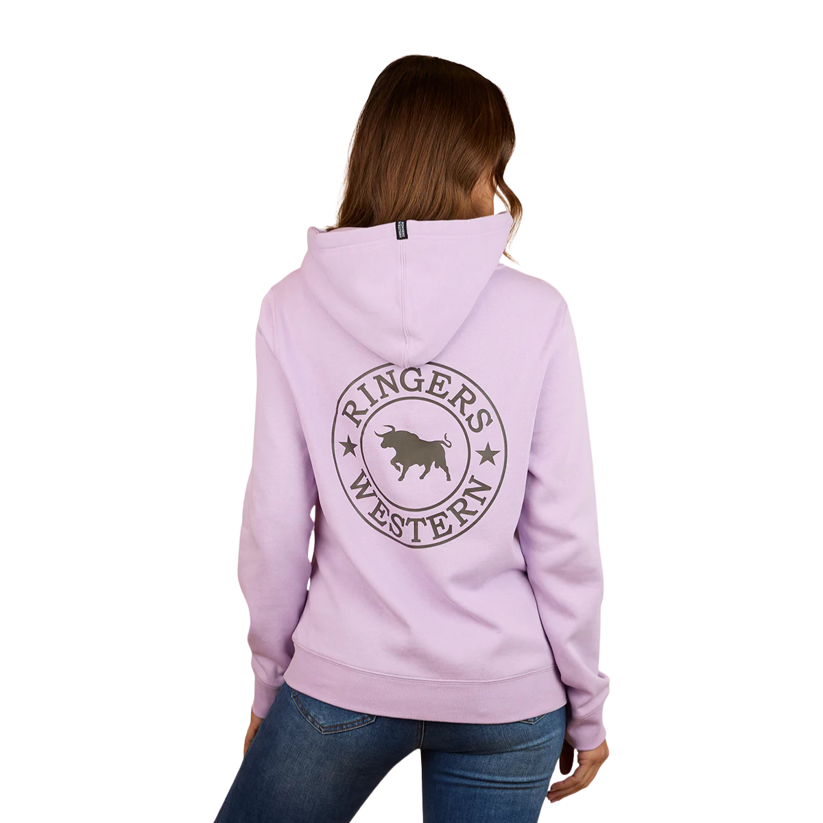 Ringers Western Womens Signature Bull Pullover Hoodie (223074RW) Lavender