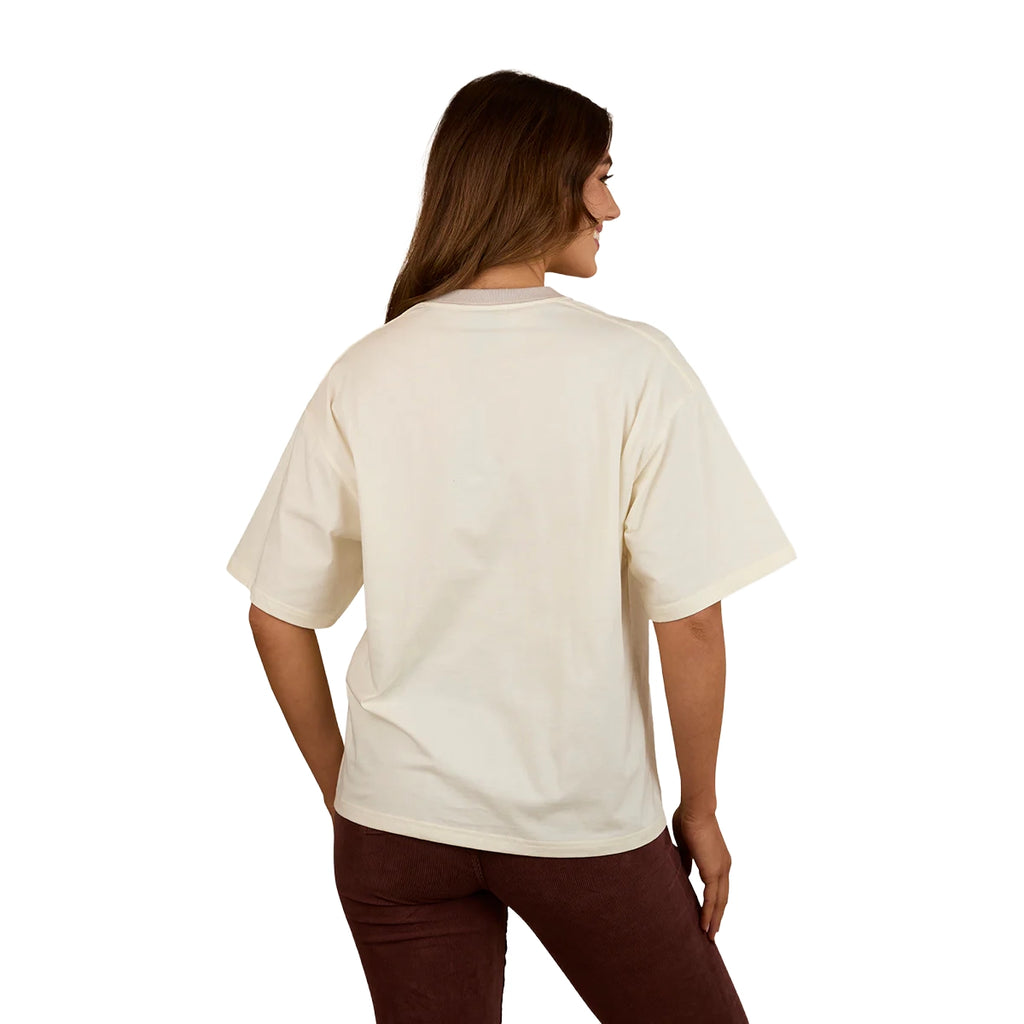 Ringers Western Womens Stampede Oversized S/S Tee (225074RW) Bone