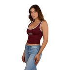 Ringers Western Womens Villa Ringer Tank (225028RW) Burgundy/Light Blue