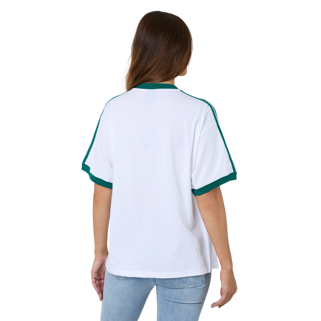 Ringers Western Womens Western College Oversized S/S Tee (225043RW) White