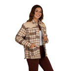 Ringers Western Womens Wildwood Western Check Jacket (225050RW) Off White/Brown
