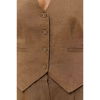 Ringers Western Womens Zahra Linen Vest (225183RW)  Caramel