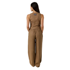 Ringers Western Womens Zahra Linen Vest (225183RW)  Caramel