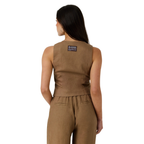 Ringers Western Womens Zahra Linen Vest (225183RW)  Caramel