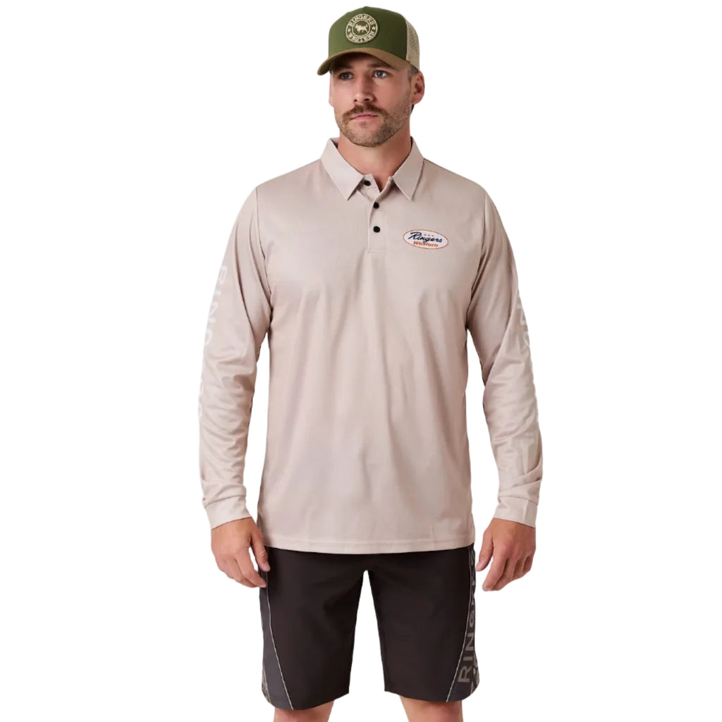 Ringers Western Big One L/S Fishing Jersey (625045RW) Dark Sand