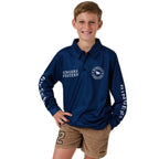 Ringers Western Boys Youth Man Eater L/S Fishing Jersey (925005RW) Dark Navy