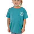 Ringers Western Childrens Signature Bull Classic S/S Tee  (320004RW)  Teal/White Front