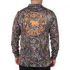 Ringers Western  Finder L/S Fishing Jersey  (625046RW)  Camo/Orange
