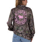 Ringers Western  Finder L/S Fishing Jersey  (625046RW)  Camo/Pastel Pink