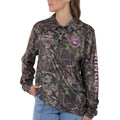 Ringers Western  Finder L/S Fishing Jersey  (625046RW)  Camo/Pastel Pink