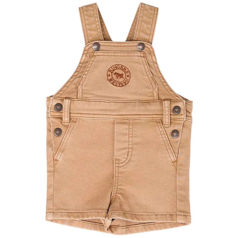 
Ringers Western Infants Barnyard Buddy Shorts Overalls (625090RW)  Dark Sand
