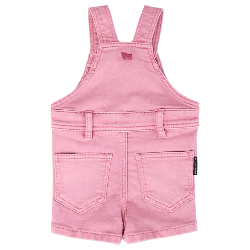 Ringers Western Infants Barnyard Buddy Shorts Overalls (625090RW)  Pink