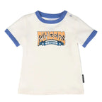 Ringers Western Infants Dust N Ropes S/S Ringer Tee (625043RW)  Off White/Blue