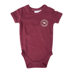 Ringers Western Infants Ringers S/S Romper (523001RW)  Plum/Beige