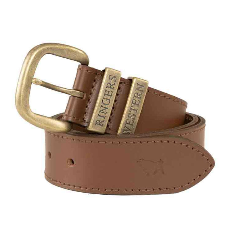 Ringers Western James Belt (419222065) Tawny Brown/Gold 