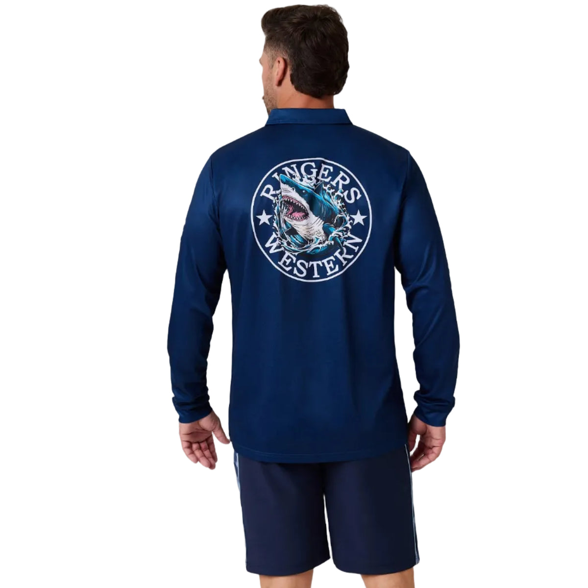 Ringers Western Man Eater L/S Fishing Jersey (625047RW) Dark Navy