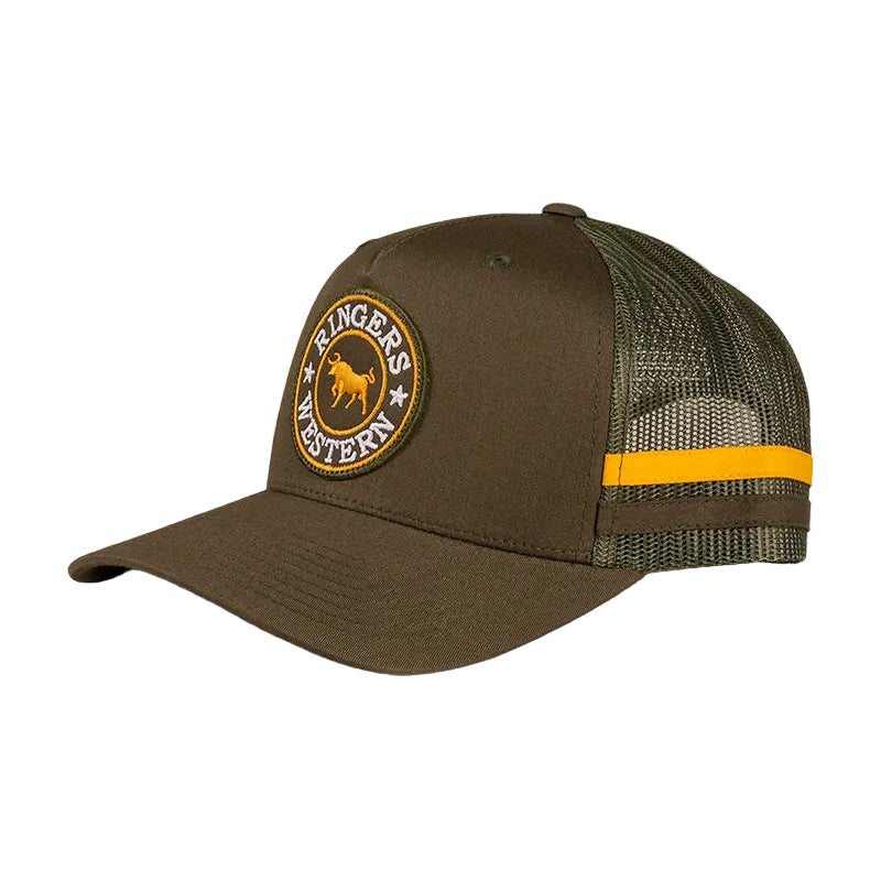 Ringers Western  McCoy Trucker Cap  (722038RW)  Army/Orange