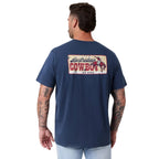 Ringers Western Mens Australian Cowboy Loose Fit S/S Tee (125125RW) Washed Navy