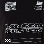 Ringers Western Mens Chad S/S Box Fit Tee (125135RW)  Black Wash
