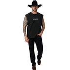 Ringers Western Mens Dust Devil Box Fit Tank (125201RW)  Charcoal