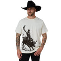 Ringers Western Mens Dust Devil S/S Loose Fit Tee (125199RW)  Off White