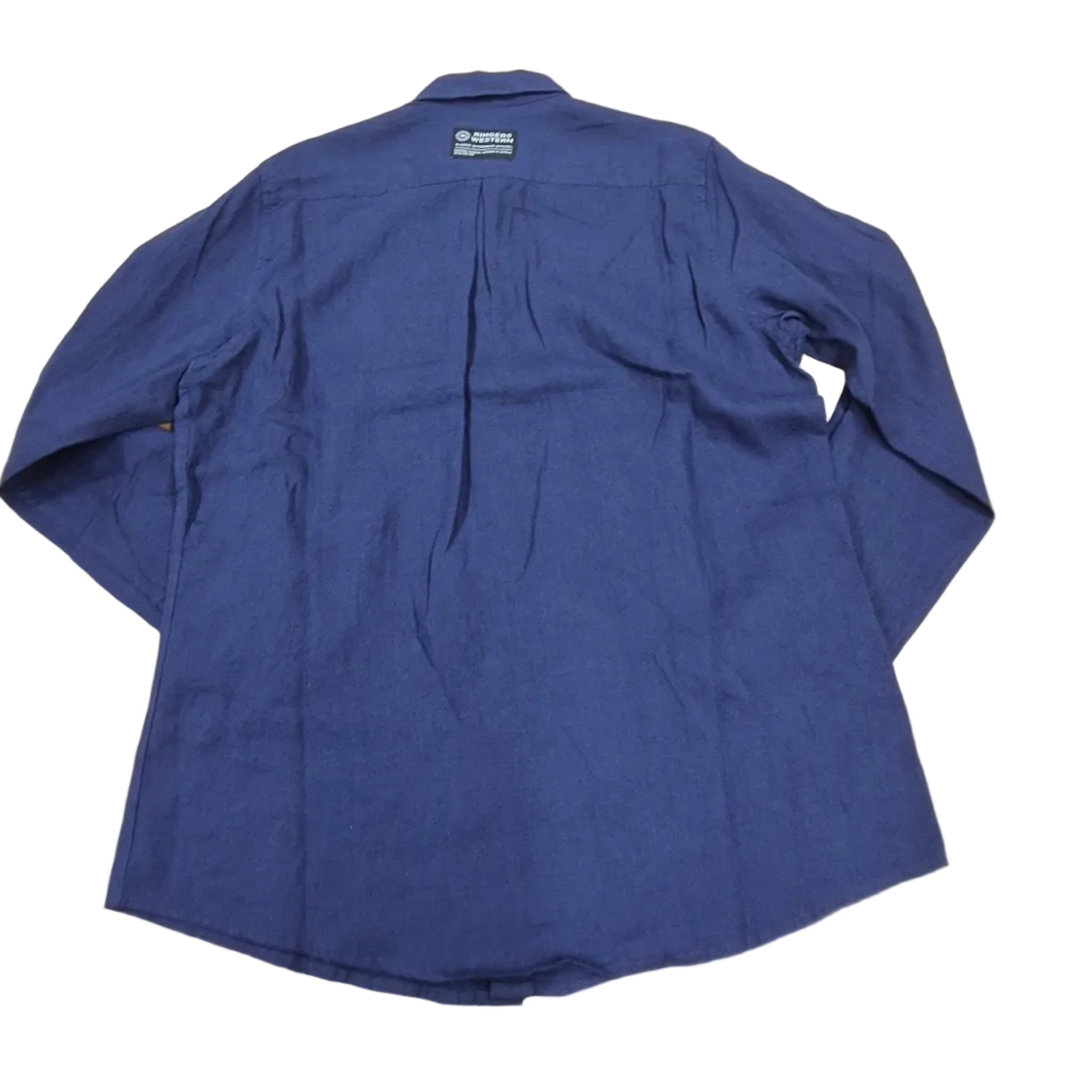 Ringers Western Mens Fieldstone L/S Linen Shirt (125173RW)  Navy