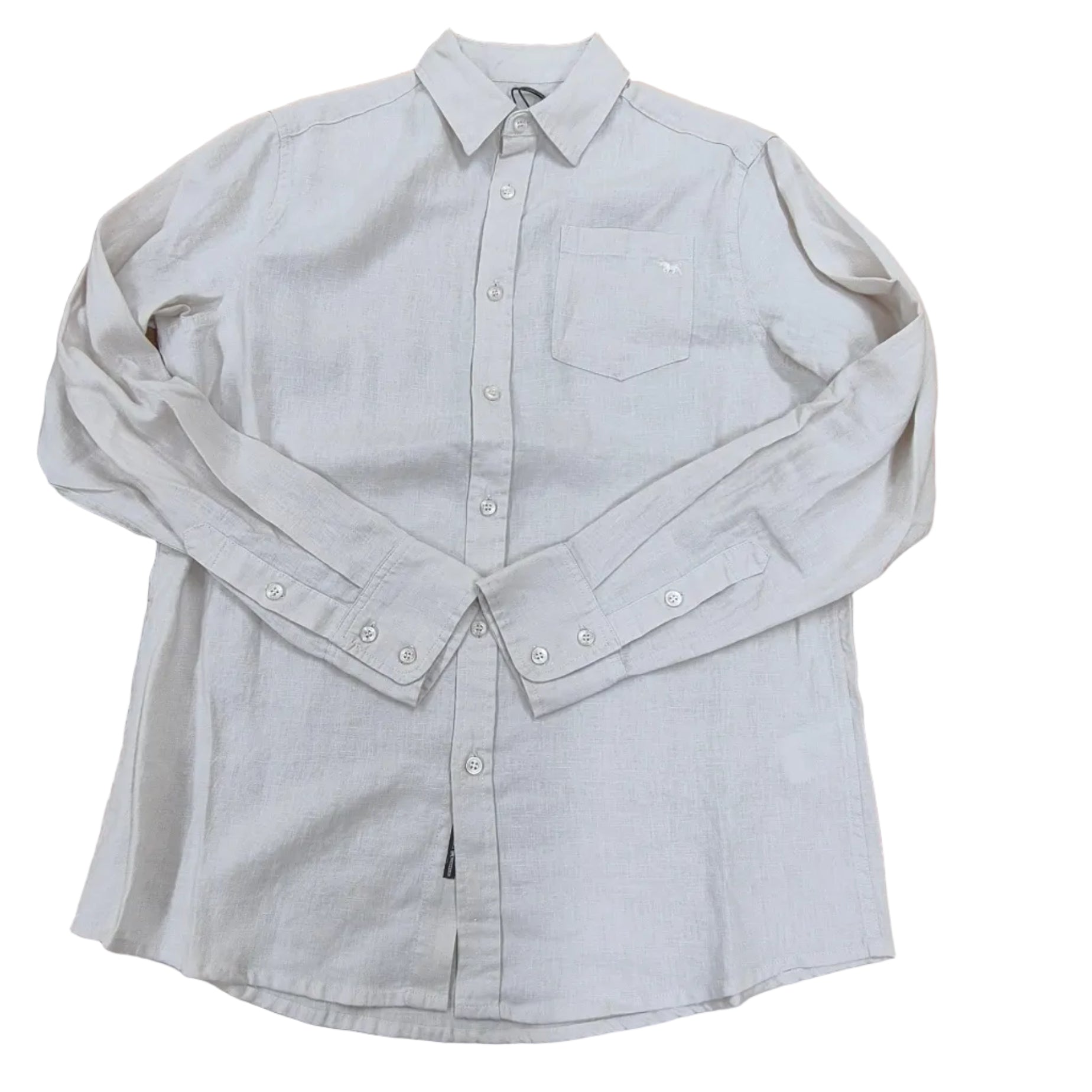 Ringers Western Mens Fieldstone L/S Linen Shirt (125173RW)  Sand