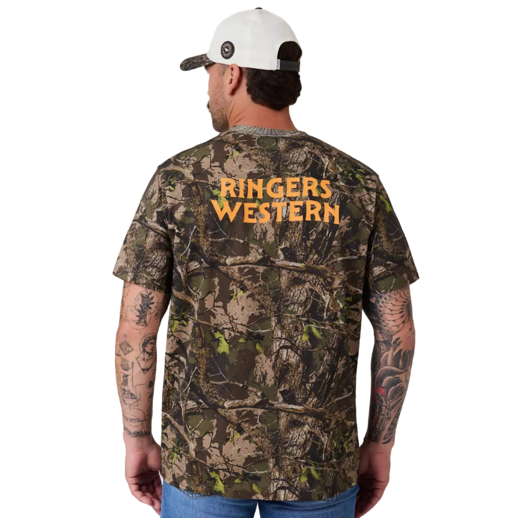 Ringers Western Mens Find Me Loose Fit S/S Tee (125131RW) Camo/Orange