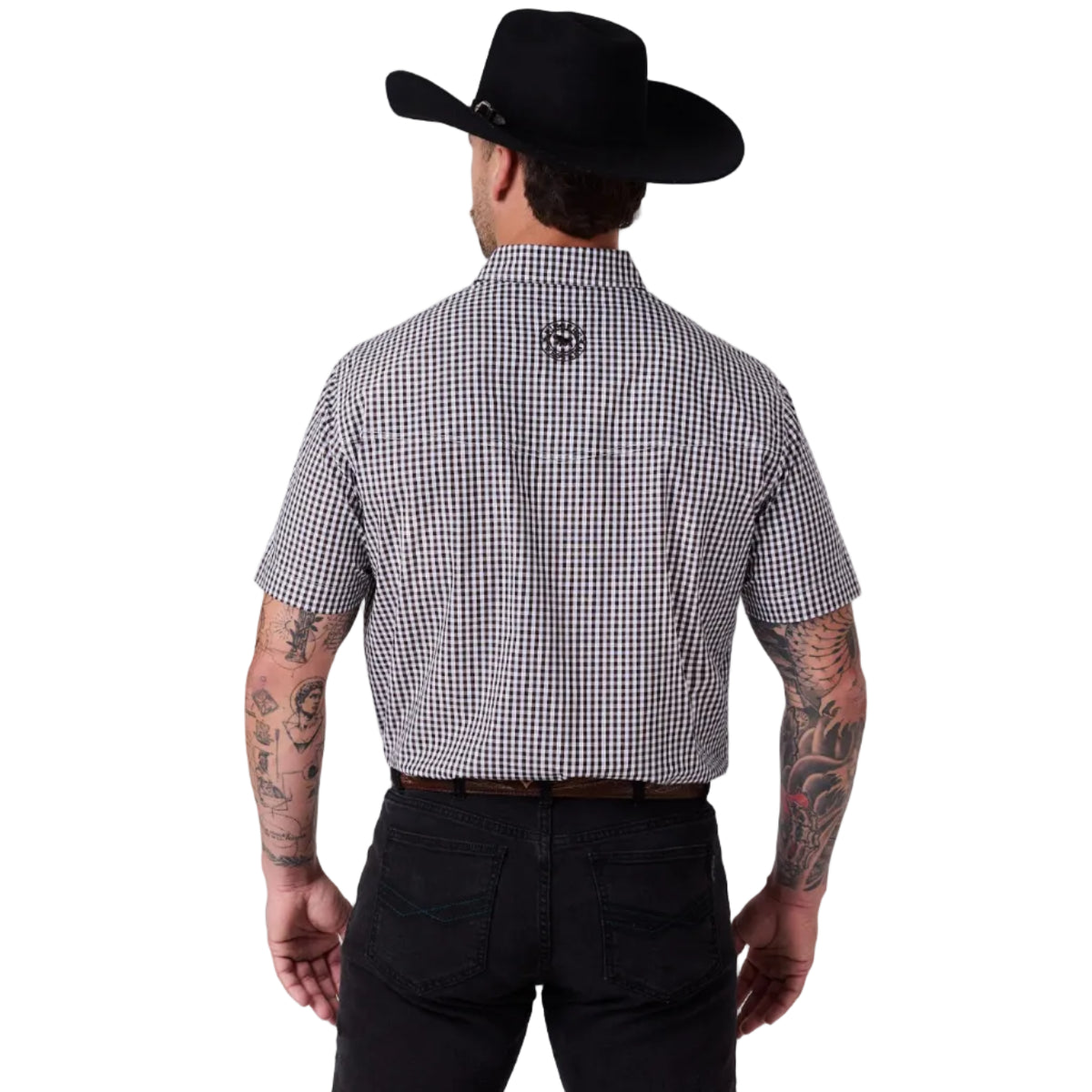 Ringers Western Mens Thirsty Days S/S Pub Shirt (125174RW) Chocolate