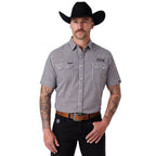 Ringers Western Mens Thirsty Days S/S Pub Shirt (125174RW) Chocolate