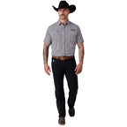 Ringers Western Mens Thirsty Days S/S Pub Shirt (125174RW) Chocolate