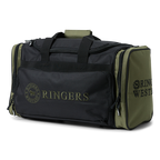 A black and army Ringers Western Rider Go Sports Bag (625130RW)  duffel bag with 'Ringers' branding on the front and side, photographed on a clean white background.