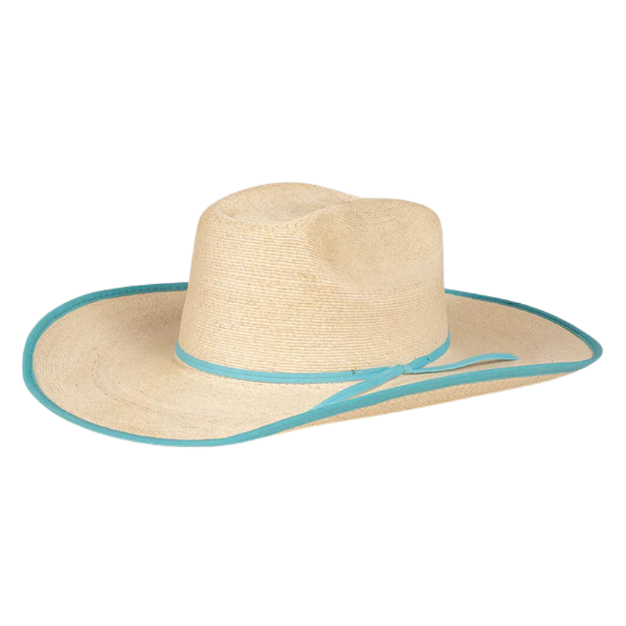 Ringers Western Sterling Western Straw Hat (721072RW) Natural/Aqua