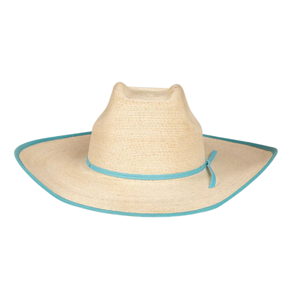 Ringers Western Sterling Western Straw Hat (721072RW) Natural/Aqua