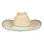 Ringers Western Sterling Western Straw Hat (721072RW) Natural/Aqua