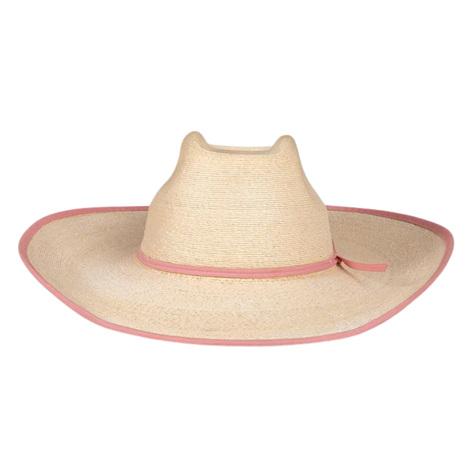 Ringers Western Sterling Western Straw Hat (721072RW) Natural/Pink