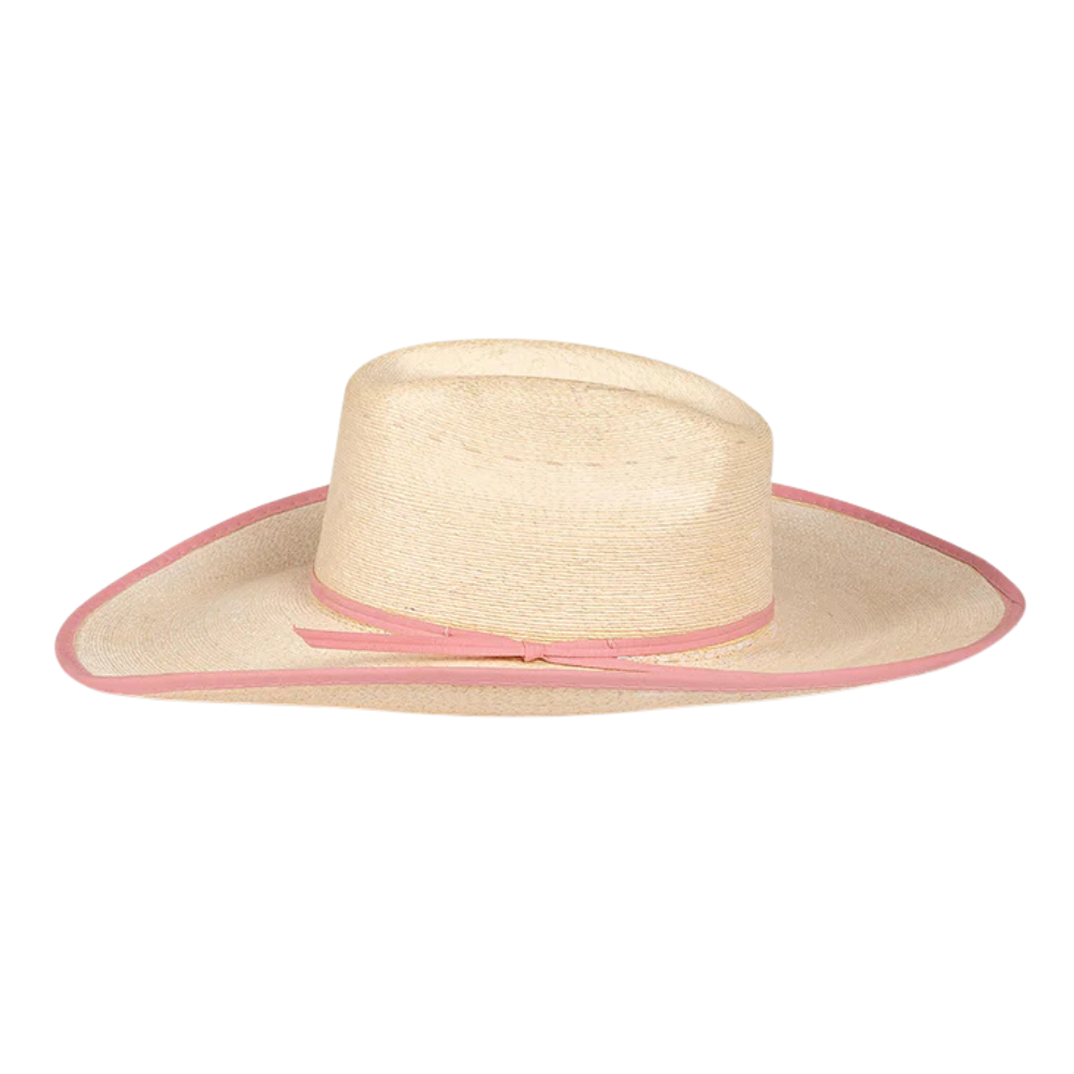 Ringers Western Sterling Western Straw Hat (721072RW) Natural/Pink