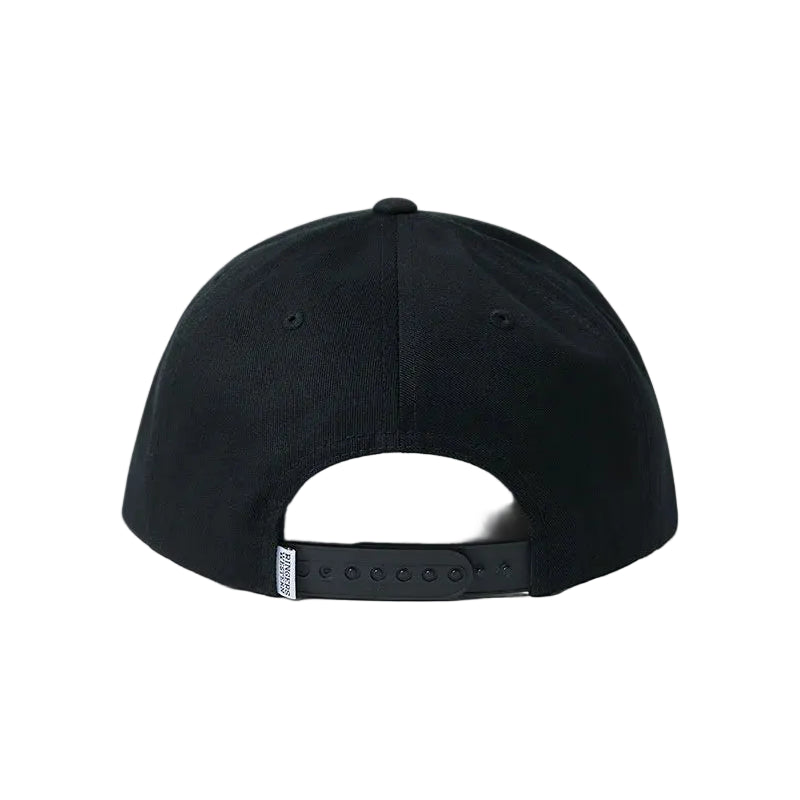 Black cap shown from the back on a white background.