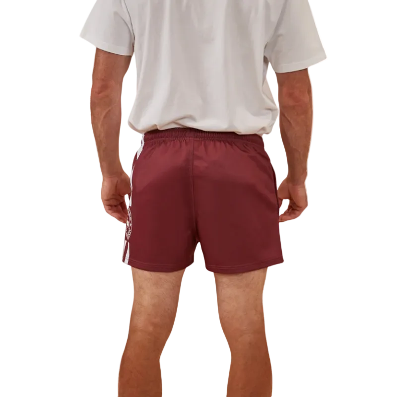 Ringers Western Unisex Footy Shorts (123049RW) Burgundy