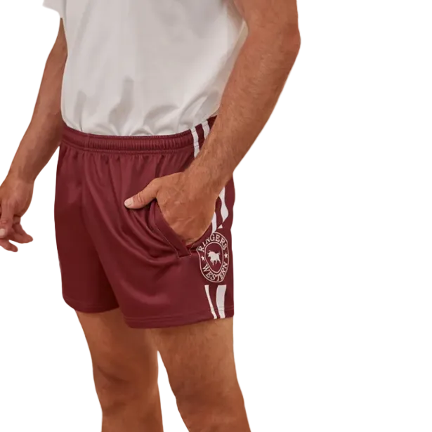 Ringers Western Unisex Footy Shorts (123049RW) Burgundy