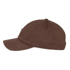 brown cap with a logo on a white background