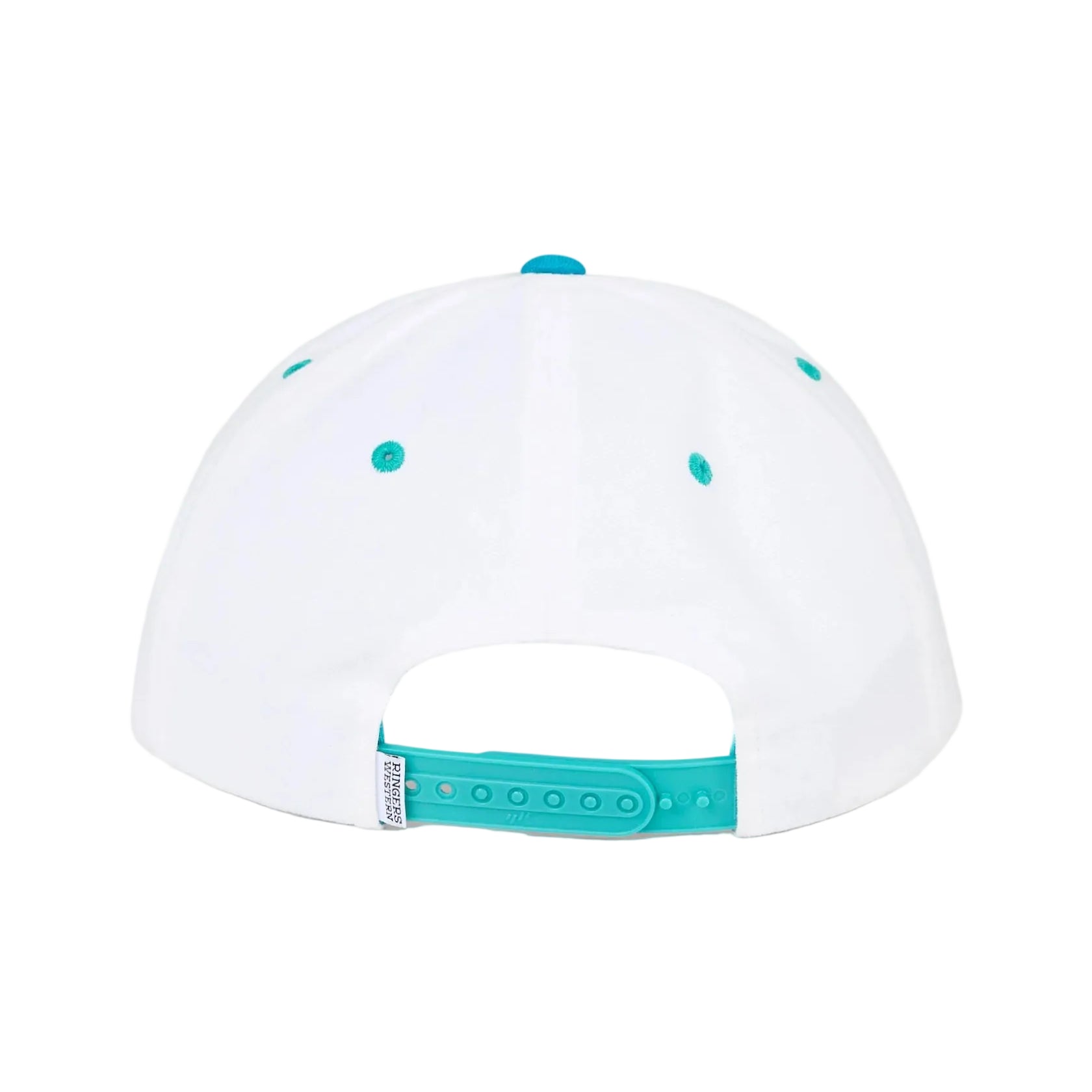 Ringers Western Unisex Rangers Roadhouse Cap (626022RW)  Off White/Teal