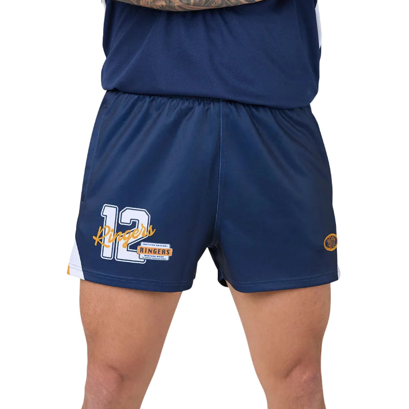 Ringers Western Unisex Since 2012 Footy Shorts (125166RW) College Navy