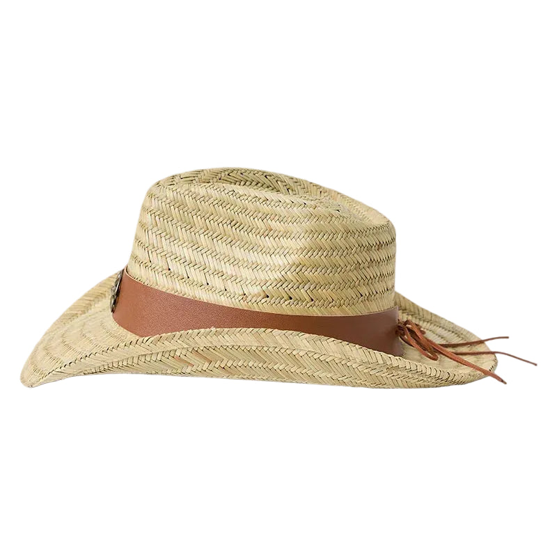Ringers Western Unisex Sweetgrass Festival Straw Cowboy Hat (625126RW)  Tan
